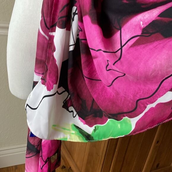 New REED Hampton Abstract Floral Oblong Scarf - Picture 10 of 11
